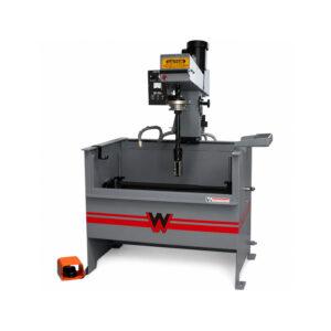 Angled view of the Winona Van Norman PS2300D Power Stroke Hone showcasing its precision honing system, heavy-duty frame, and operator-friendly controls.