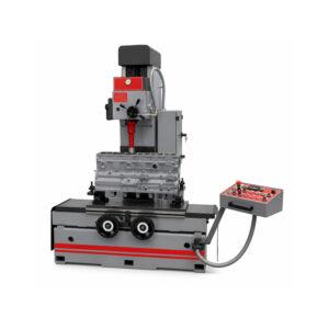 Angle view of the Winona Van Norman Vertical Boring Machine showcasing the precision boring head, work table, and heavy-duty machine construction.