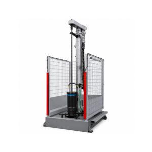 Angle view of the Winona Van Norman VHX Vertical Hone showcasing the precision honing head, work table, and heavy-duty machine construction.