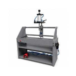 Angle view of a Winona Van Norman Disassembly Bench designed for efficient cylinder head and engine component disassembly, assembly, and rebuilding operations.