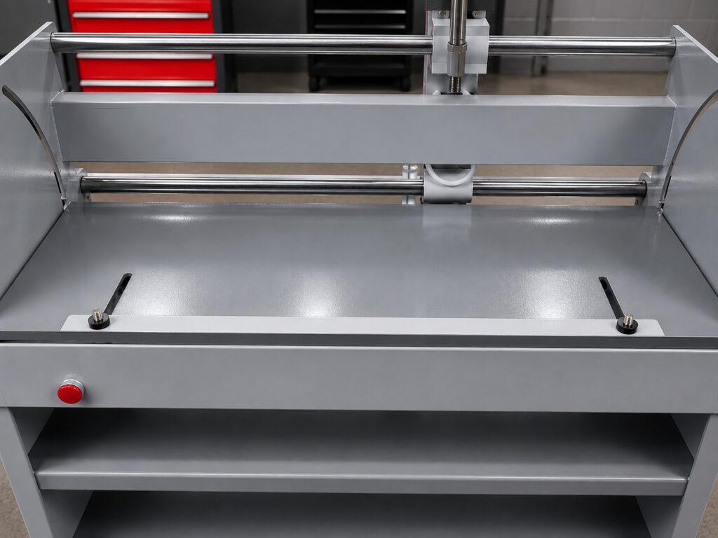 Zoomed-in view of the Winona Van Norman Disassembly Bench highlighting its precision work area, controls, and heavy-duty engine servicing features.