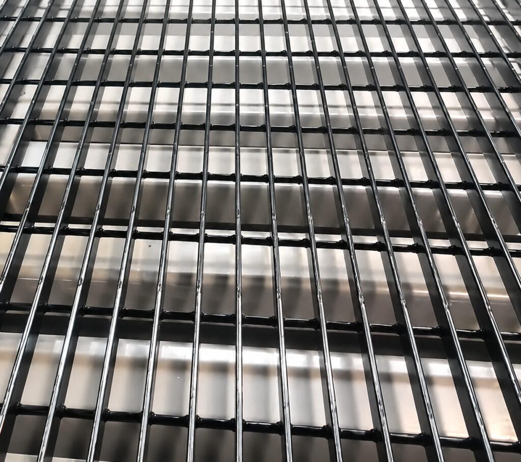 Zoomed-in view of the work station on a Winona Van Norman Grinding Bench showing the precision grinding surface and operator work area.