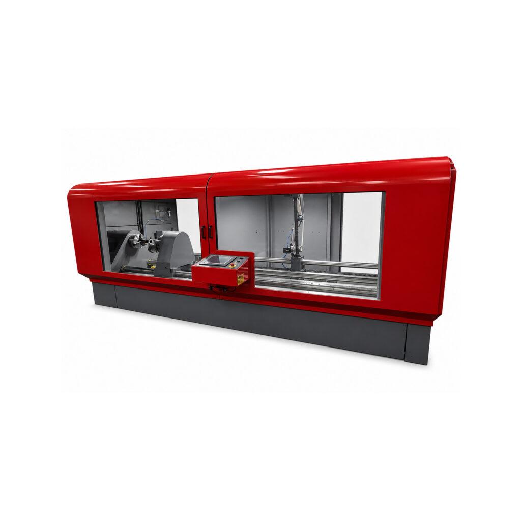 Angle view of a Winona Van Norman Automated Crankshaft Polisher designed for high-volume, precision polishing of crankshaft journals with minimal operator intervention.
