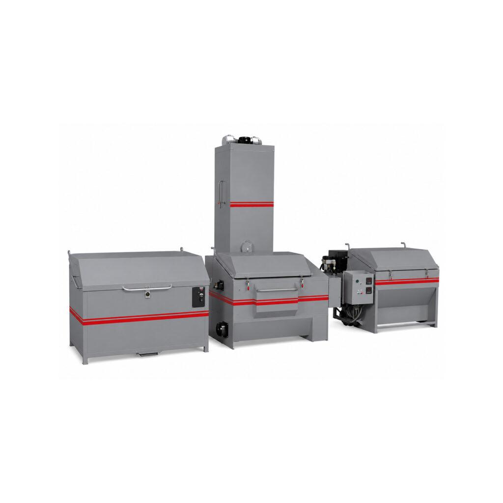 Angle view of the Winona Van Norman Thermal Cleaning System designed to remove oil, grease, carbon, and other contaminants from engine components through controlled thermal processing.